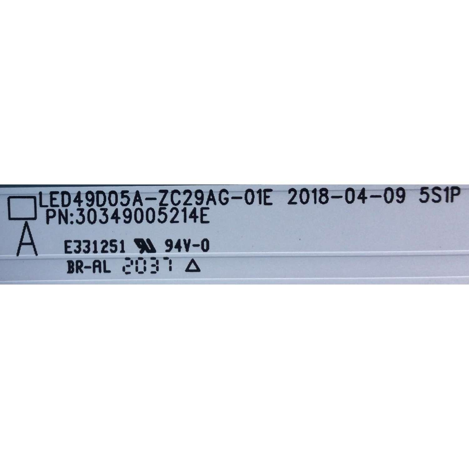 KIT DE LED'S PARA TV JVC (9 PIEZAS) / NUMERO DE PARTE LED49D05A-ZC29AG-01E / 30349005214E / E331251 / 49000M36S / 200908AC03 / PANEL CC500PV7D / MODELO LT-50MAW705 - Imagen 3